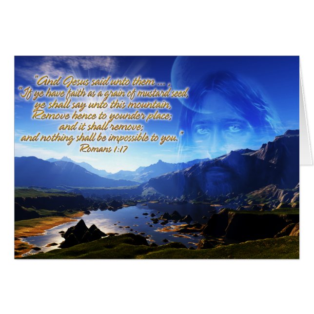 Römer 1:17 Karte (Vorderseite (Horizontal))