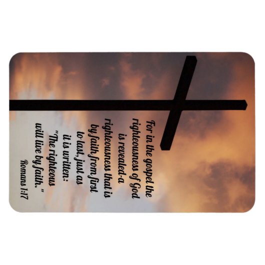 Römer 1:17 magnet (Horizontal)