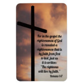 Römer 1:17 magnet (Vertikal)