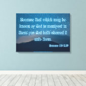 Römer 1:19 Bibelverse KJV Gemälde Kunst Leinwanddruck (Insitu (Holzboden))