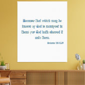 Römer 1:19 Bibelverse KJV Mauer Kunst Leinwanddruck (Insitu (Wohnzimmer))