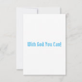 Römer 1:19 KJV Bible Verse Pic Flat Grußkarte Karte (Rückseite)