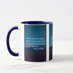 Römer 1:19 KJV Bible Verse Pic Zwei-Tone-Tasse Tasse