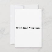 Römer 1:25 KJV Bible Scripture Grußkarte Karte (Rückseite)