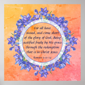 Römer 3:23-24 poster