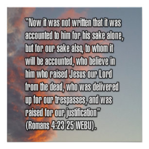 Römer 4:23-25 WEBU Poster