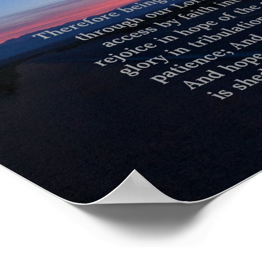 Römer 5:1-5 Poster (Ecke)