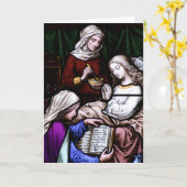 Römer 5:1: verkettete Glaskarte Karte (Gelbe Blume)