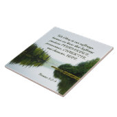 Römer 5:3-4 Wir herrschen in unserem Leiden Bäume Fliese (Seite)