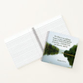 Römer 5:3-4 Wir herrschen in unserem Leiden Bäume Notizblock (Innenseite)