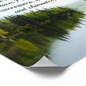 Römer 5:3-4 Wir herrschen in unserem Leiden Bäume Poster (Ecke)