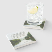 Römer 5:3-4 Wir herrschen in unserem Leiden Bäume Steinuntersetzer (Seitenansicht)