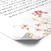 Römer 5,3-5 Bibelvers Poster (Ecke)