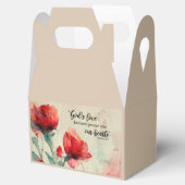 Römer 5:5 Gottes Liebe Bibel Verse Rosa Blume Geschenkschachtel (Geöffnet)