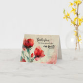 Römer 5:5 Gottes Liebe Bibel Verse Rosa Blume Karte (Gelbe Blume)