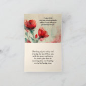 Römer 5:5 Gottes Liebe Bibel Verse Rosa Blume Karte (Innenseite)