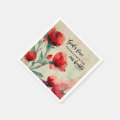 Römer 5:5 Gottes Liebe Bibel Verse Rosa Blume Serviette (Ecke)