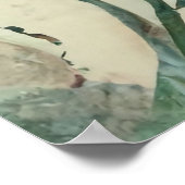 Römer 5:5 Gottes Liebe Bibel Verse Rote Flora Poster (Ecke)