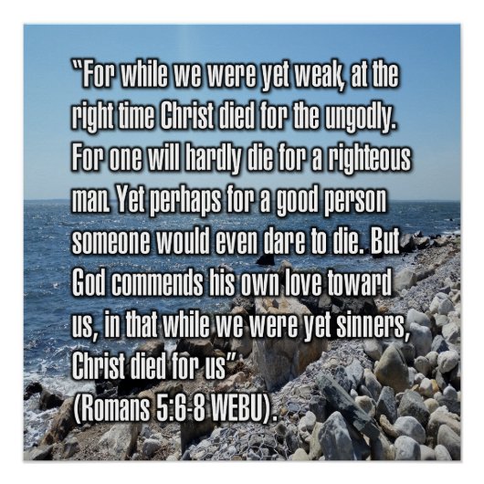 Römer 5:6-8 WEBU Poster (Vorderseite)