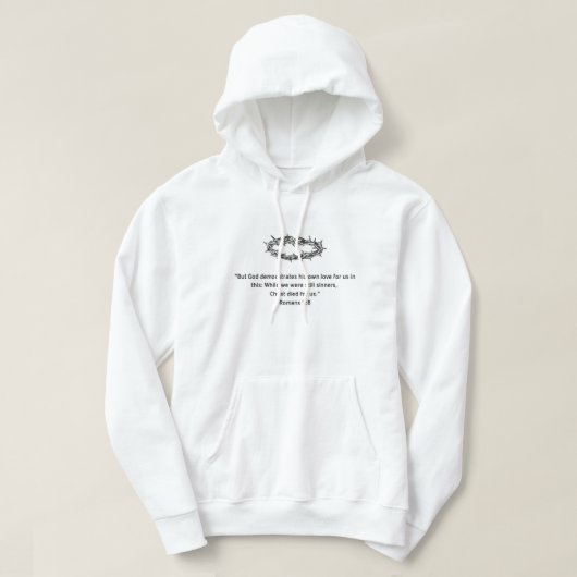Römer 5:8 - Gottes Liebe Hoodie (Design vorne)