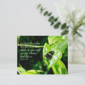 Römer 5:8 Schmetterlingsleder-Postkarte Postkarte (Stehend Vorderseite)