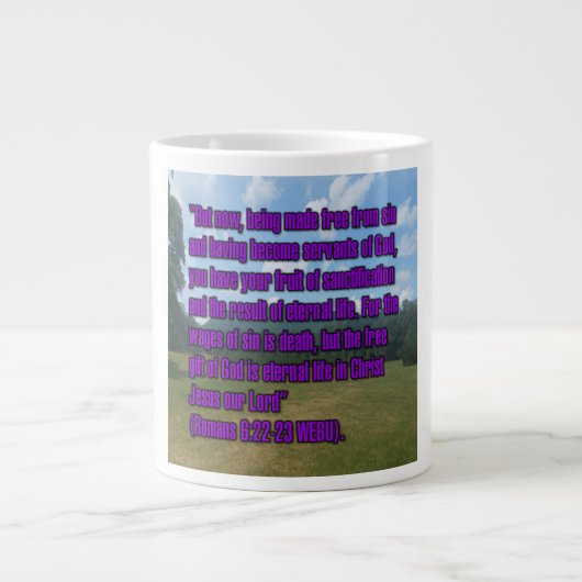 Römer 6:22-23 WEBU Tasse (Vorderseite)