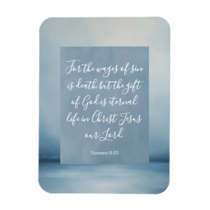 Römer 6:23 Anpassbarer Bibelvers Magnet