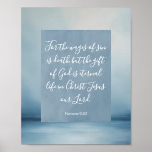 Römer 6:23 Anpassbarer Bibelvers Poster