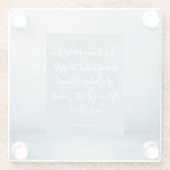 Römer 6:23 Bibelverse Glasuntersetzer (Rückseite)