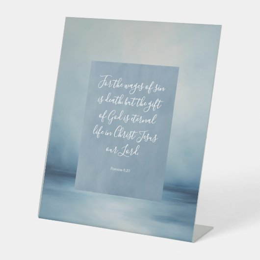 Römer 6:23 Bibelverse Sockelschild (Vorderseite)