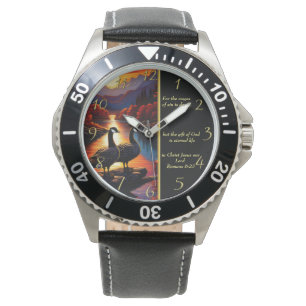 Römer 6:23 Gold in der Weißen Kirche Armbanduhr