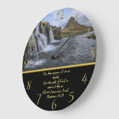 Römer 6:23 Gott so geliebt Große Wanduhr (Winkel)