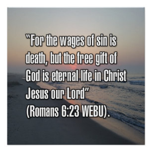 Römer 6:23 WEBU Poster