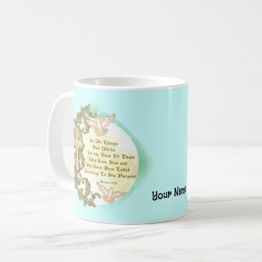Römer 828 Christlich Kaffeetasse (Vorderseite Links)