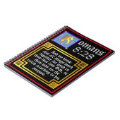 Römer 828 Gold beleuchteter Letter KJV Bible Verse Notizblock (Linke Seite)