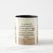 Römer 8:15 KJV Bibelschrift Pic Two-Tone Tasse (Zentrum)