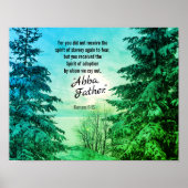 Römer 8:15 Wir weinen Abba aus, Vater Poster (Vorne)