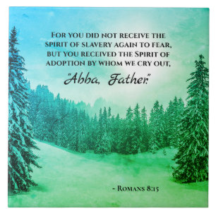 Römer 8:15 Wir weinen "Abba Vater" Fliese