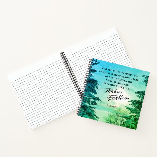 Römer 8:15 Wir weinen "Abba Vater" Notizblock (Innenseite)