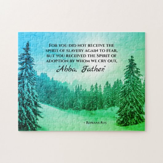 Römer 8:15 Wir weinen "Abba Vater" Puzzle (Horizontal)