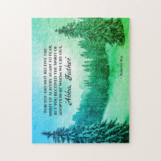Römer 8:15 Wir weinen "Abba Vater" Puzzle (Vertikal)