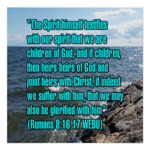 Römer 8:16-17 WEBU Poster
