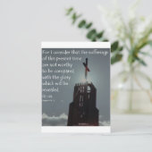 Römer 8:18 Ehre aufzudecken Postkarte (Stehend Vorderseite)