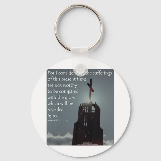 Römer 8:18 Ehre aufzudecken Schlüsselanhänger (Vorderseite)
