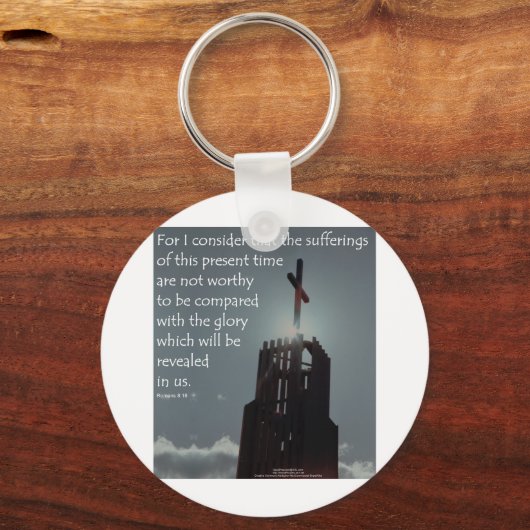 Römer 8:18 Ehre aufzudecken Schlüsselanhänger (Vorderseite)