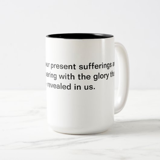 Römer-8:18 Zweifarbige Tasse (VorderseiteRechts)