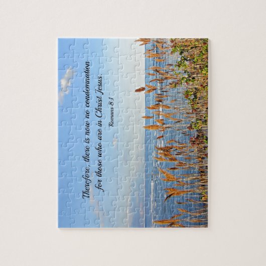 Römer 8:1 Darum gibt es jetzt keine Verurteilung Puzzle (Vertikal)