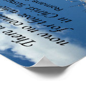 Römer 8:1 Es gibt daher jetzt keine Verurteilung Poster (Ecke)