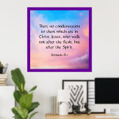 Römer 8:1 poster (Heimbüro)