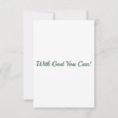 Römer 8:25 KJV Bibelschrift Begrüßung Karte (Rückseite)